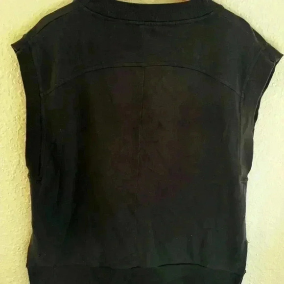 Athleta Retroterry V-Neck Sweatshirt Tee Vest - Picture 5 of 9